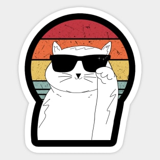 Cool Cat Dad Father's Day Sticker